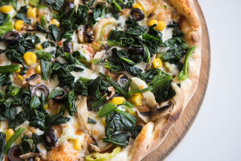 BBQ Chicken pizza with smoky sauce and grilled chicken